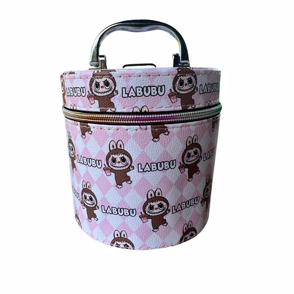 Laboo Bucket Bag/Makeup Case with Mirror and Strap