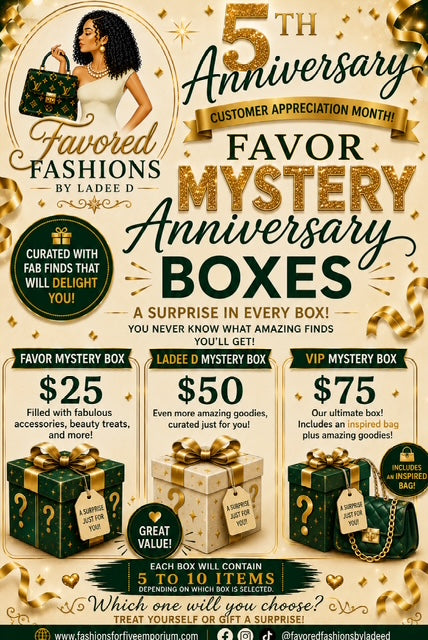 Ladee D 5th Anniversary Mystery Anniversary Boxes