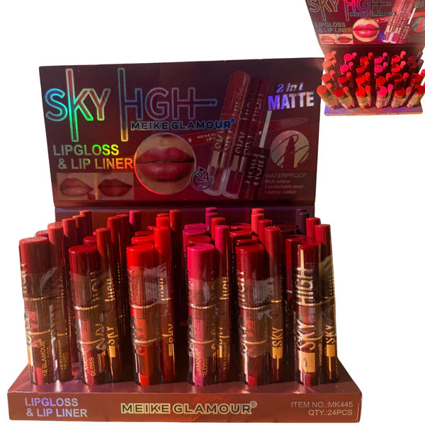 Skyhigh Liquid Lipstick Set w/Lip Liner