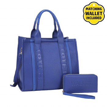#5195 Royal Blue Tote Bag 2 In 1