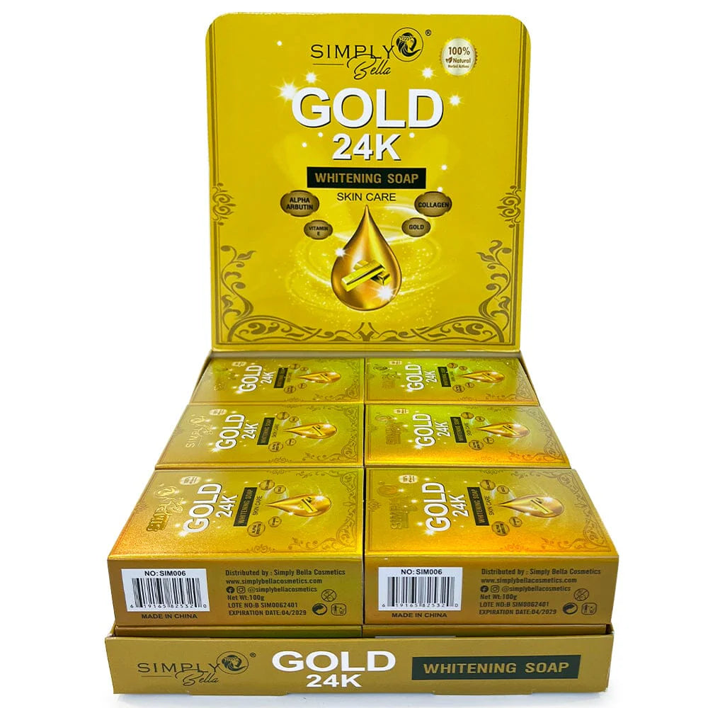 24K Whitening 100% Natural Soap