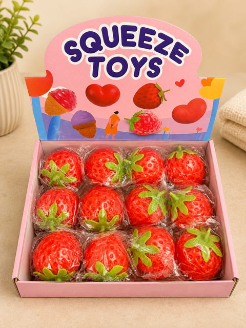 Red Strawberries Squishys