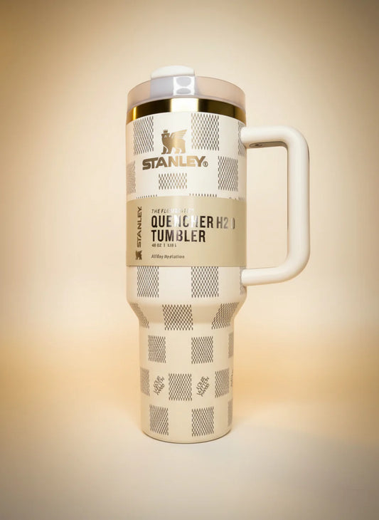 White Laser Etched Tumbler