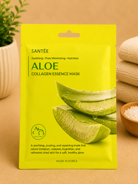 Santee Aloe Collagen Essence Face Mask