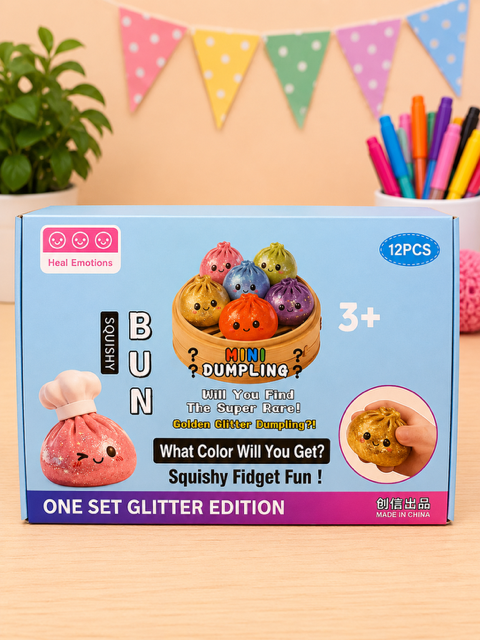 Mini Squishy Dumpling Bun (Glitter Edition)