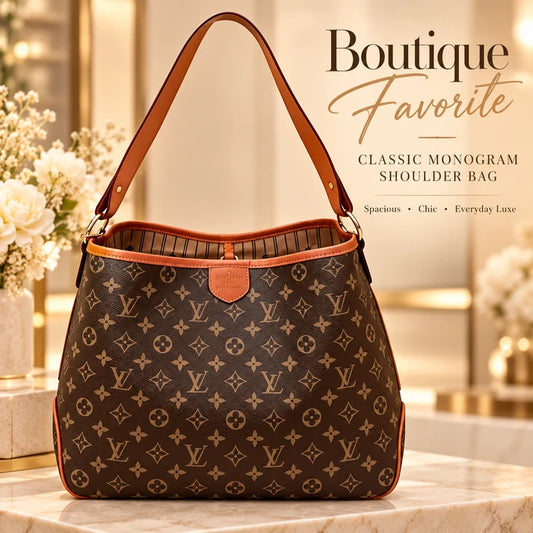 Brown Hobo Style L Slouchy Bag