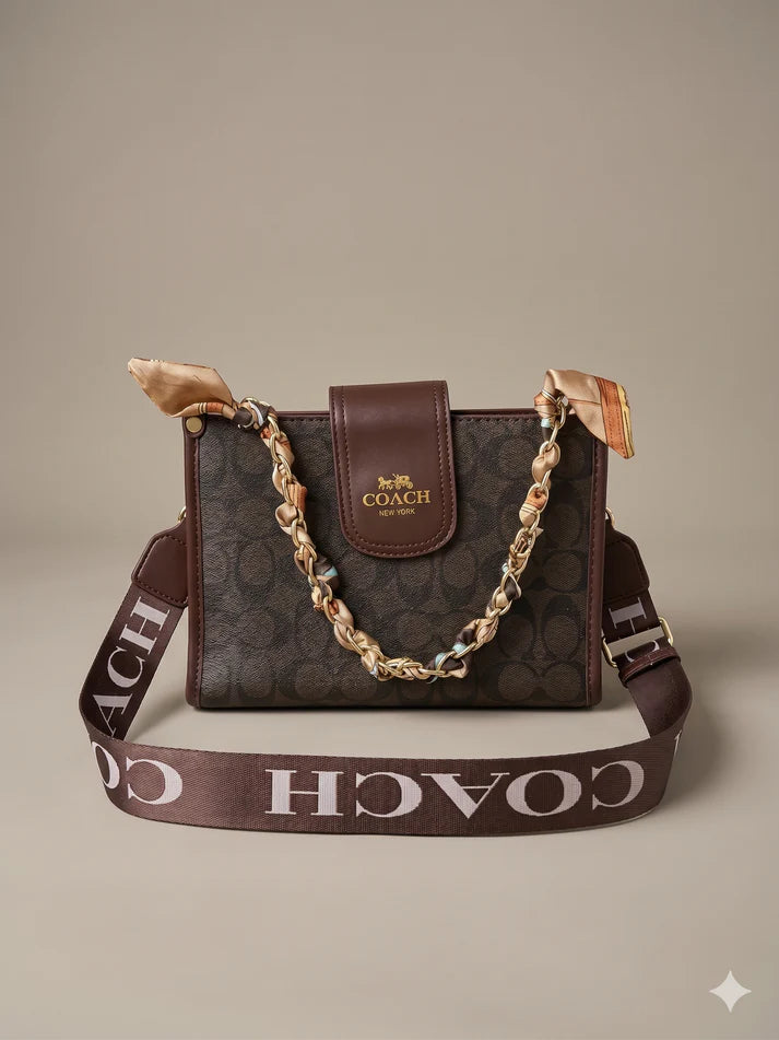 Brown C Crossbody