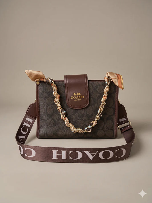 Brown C Crossbody
