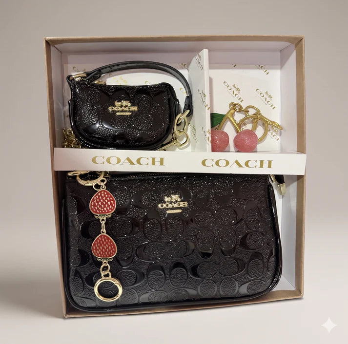 Black Embossed 3 Piece Set