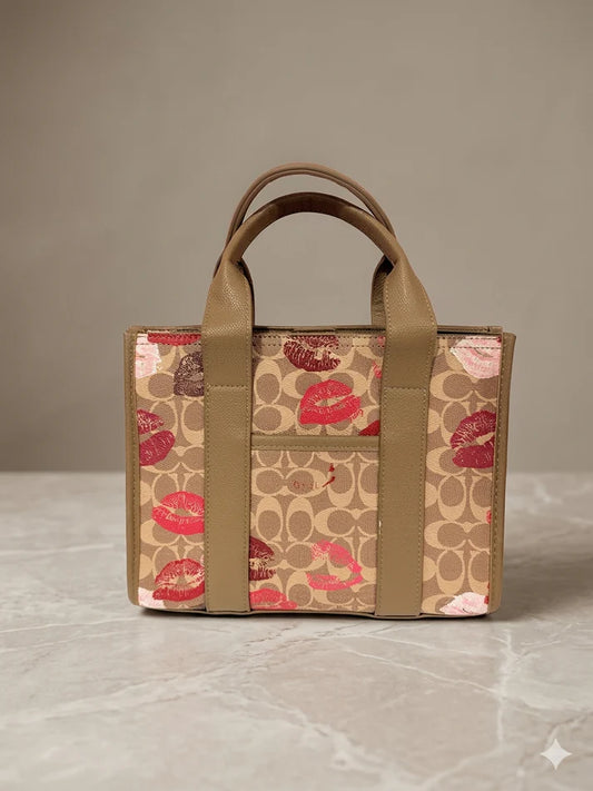 Khaki Lips Crossbody