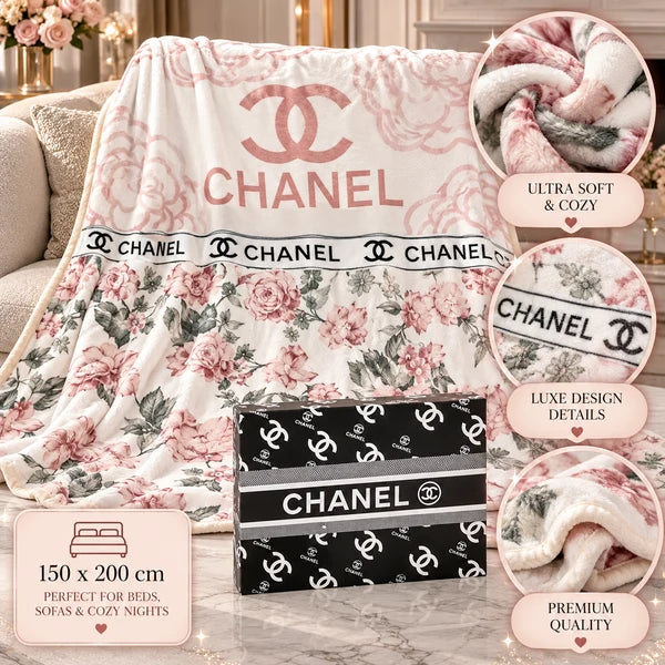 Pink Flower C Blanket