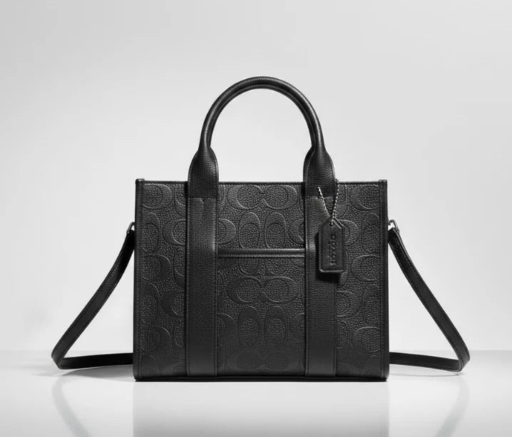 Black Embossed Crossbody