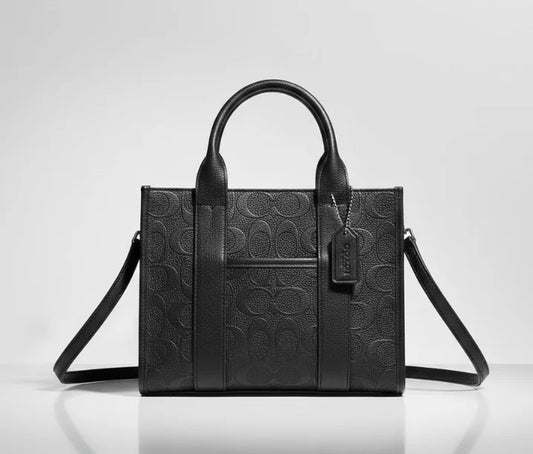 Black Embossed Crossbody