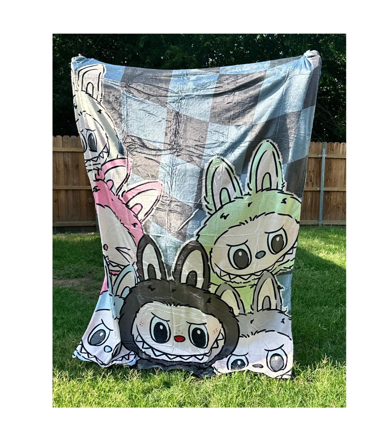 Checkered Monster Blanket