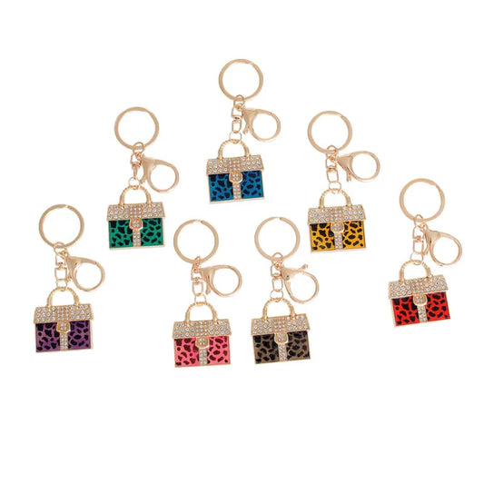 #2878 Leopard Bag Keychains