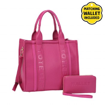 Fushia Tote Bag 2 In 1